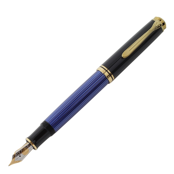【即納可能】ペリカン（Pelikan） スーベレーン M800 ブルー縞 万年筆