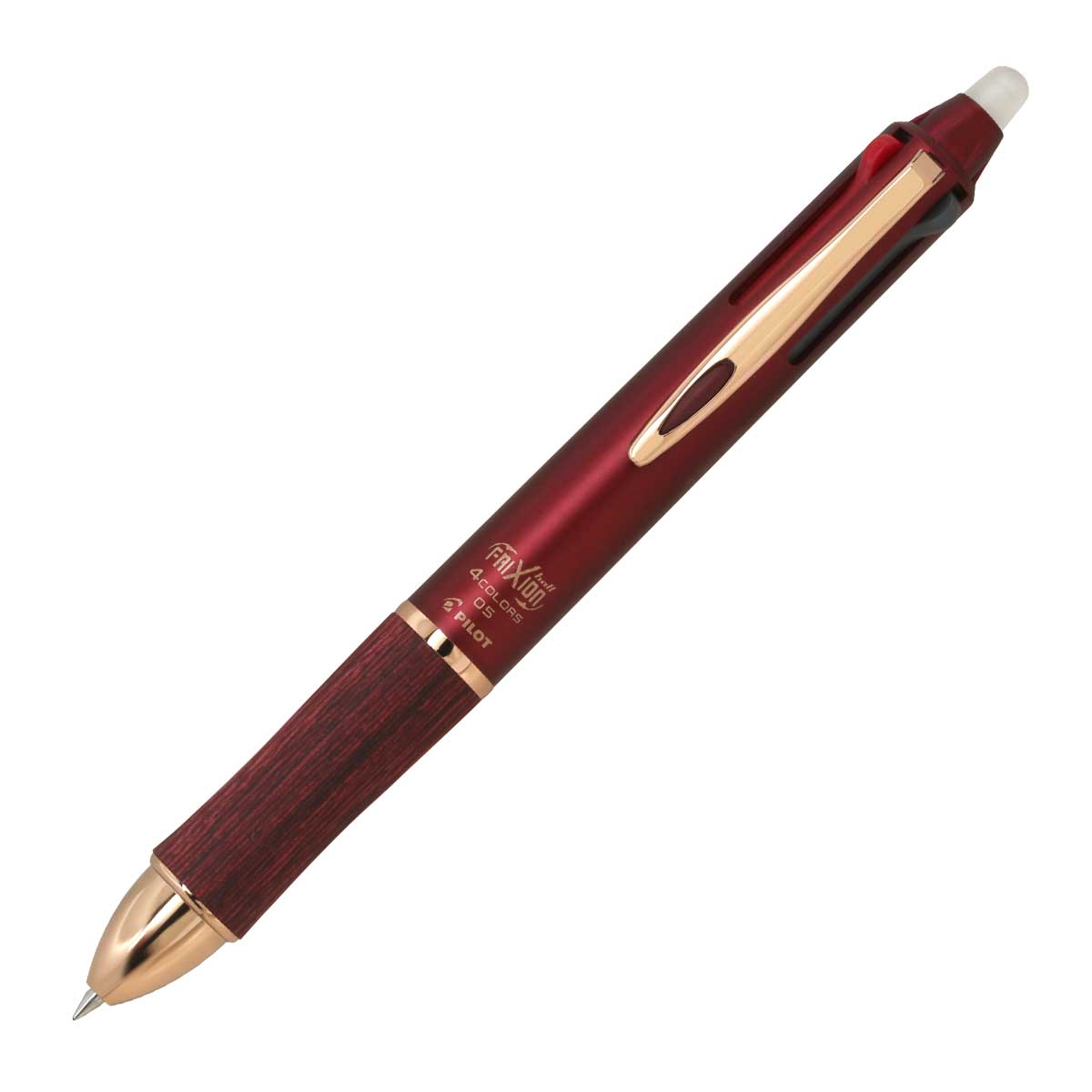 【即納可能】パイロット(PILOT)  FRIXION BALL 4 WOOD フリクションボール4 05 ウッド ボルドー フリクションペン LKFB-3SEF-BO メール便可