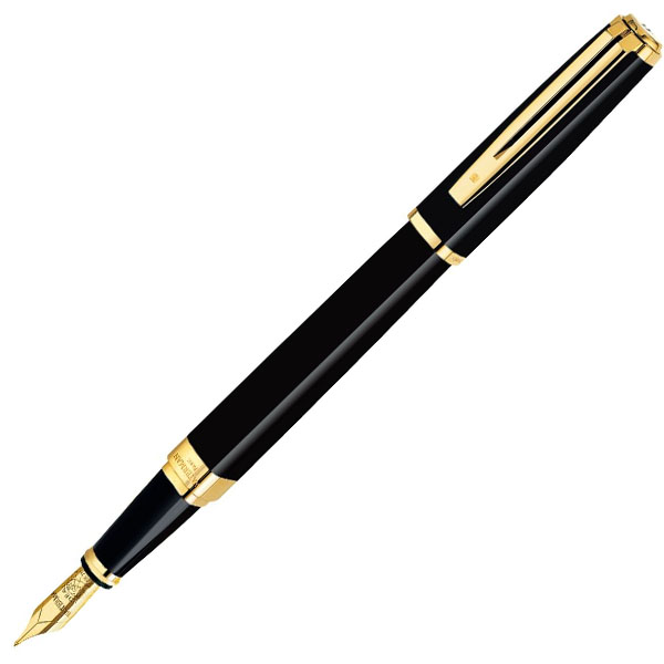 【お取り寄せ】ウォーターマン（WATERMAN） エクセプション スリム ブラック ラッカー GT 万年筆
