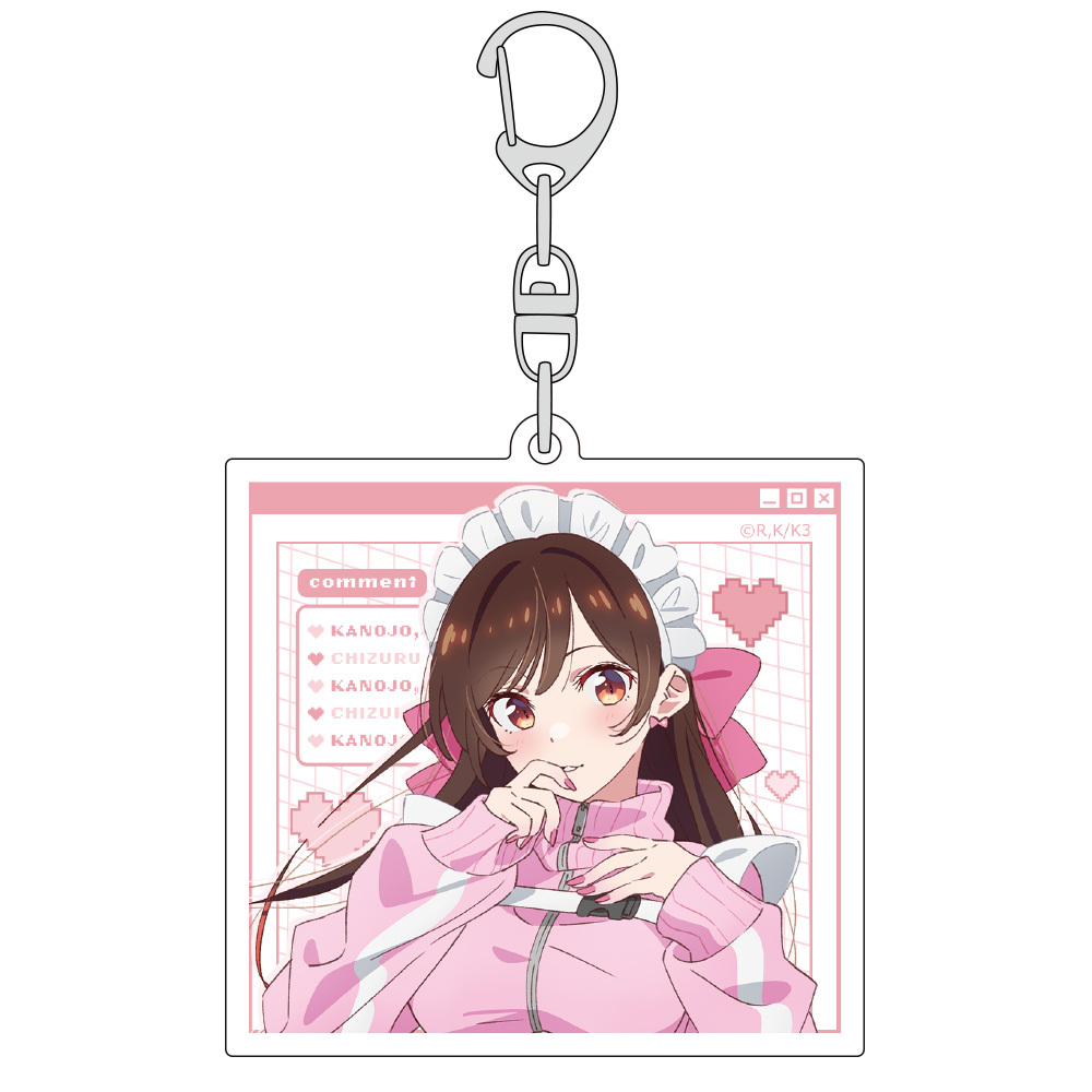 彼女、お借りします 描き下ろしアクリルキーホルダー（水原千鶴／ジャージメイド）