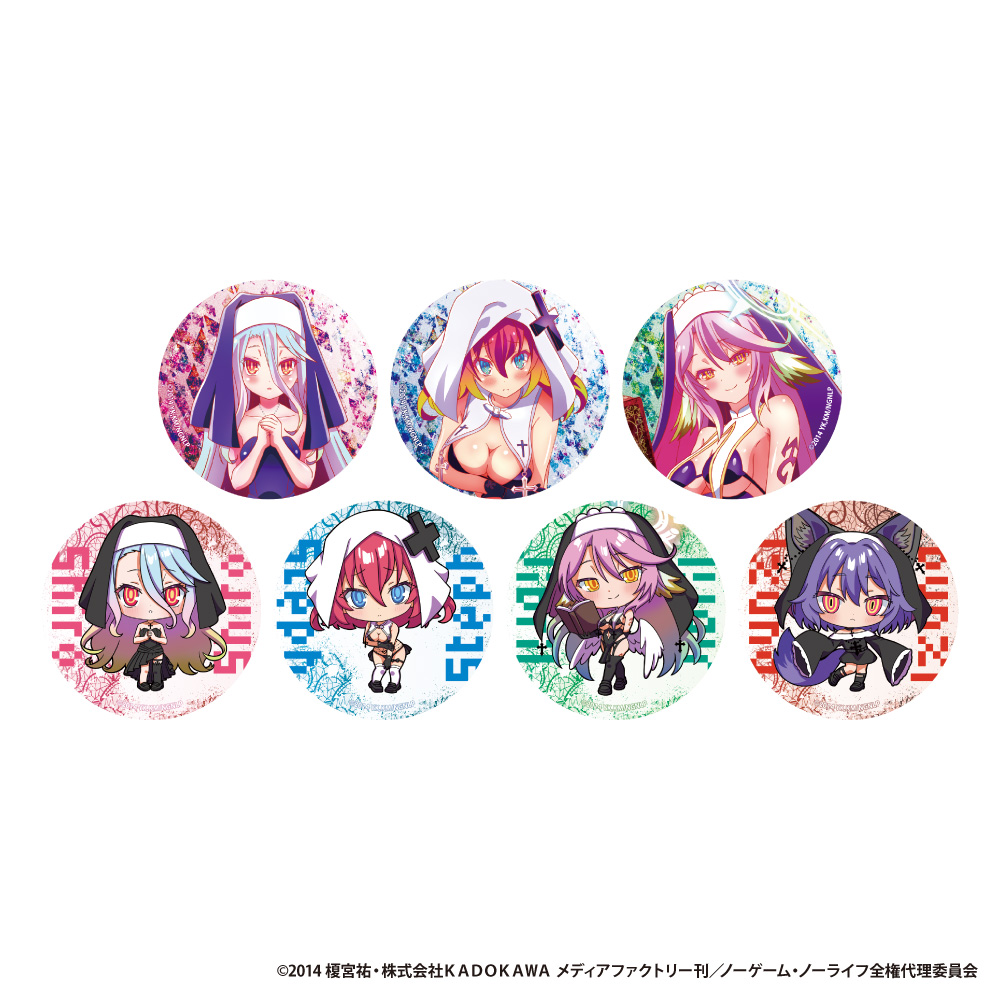 ノーゲーム・ノーライフ　トレーディングホログラム缶バッジ