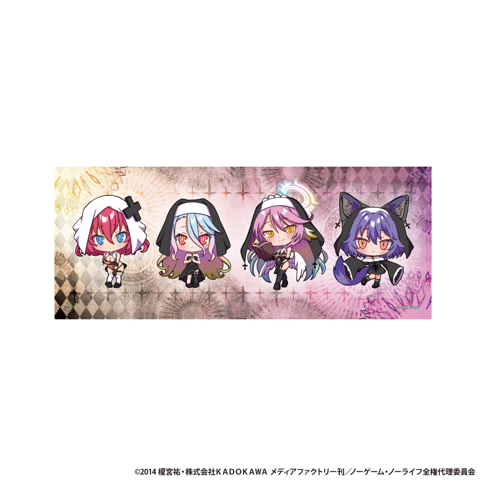 ノーゲーム・ノーライフ　フェイスタオル【ミニキャラ】