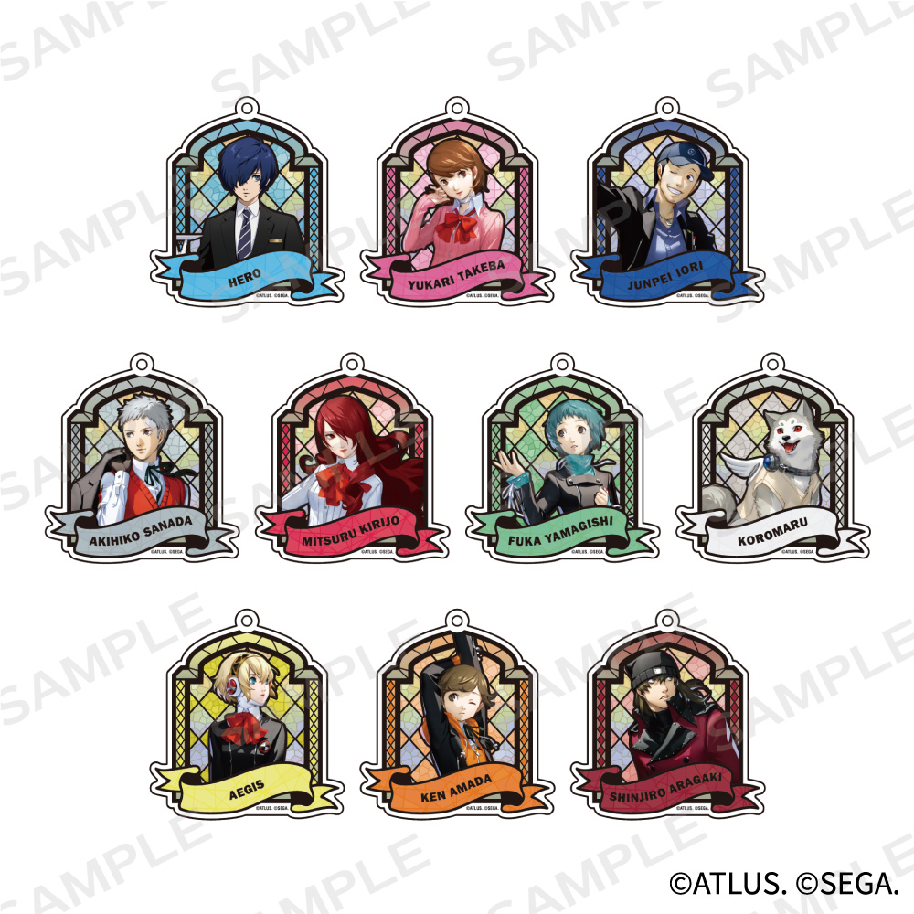 ペルソナ３ リロード　トレーディングステンドグラス風キーホルダー