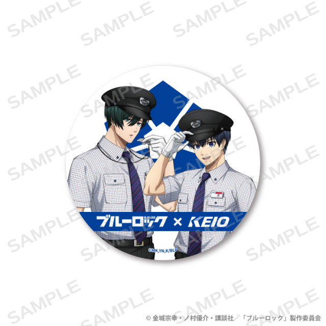 ヘブンバーンズレッド　京王電鉄　ヘッドマーク風 BIG缶バッジ 神椿市建設中。×京王電鉄 ヘッドマーク風BIG缶バッジ