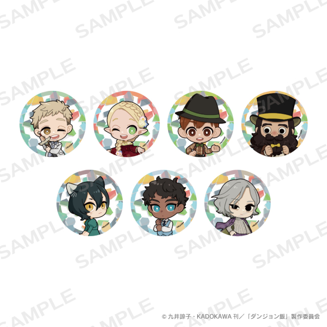 ダンジョン飯　トレーディング缶バッジ（デフォルメパーティーver.）