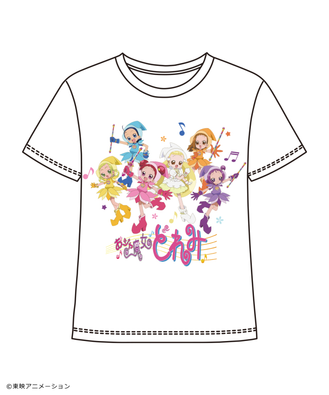 おジャ魔女どれみ プリントBIGTシャツ　ホワイト/フロント
