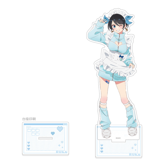 彼女、お借りします 描き下ろし特大アクリルスタンド（更科瑠夏／ジャージメイド）