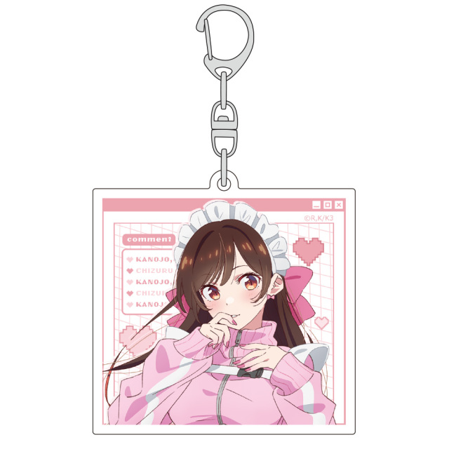 彼女、お借りします 描き下ろしアクリルキーホルダー（水原千鶴／ジャージメイド）