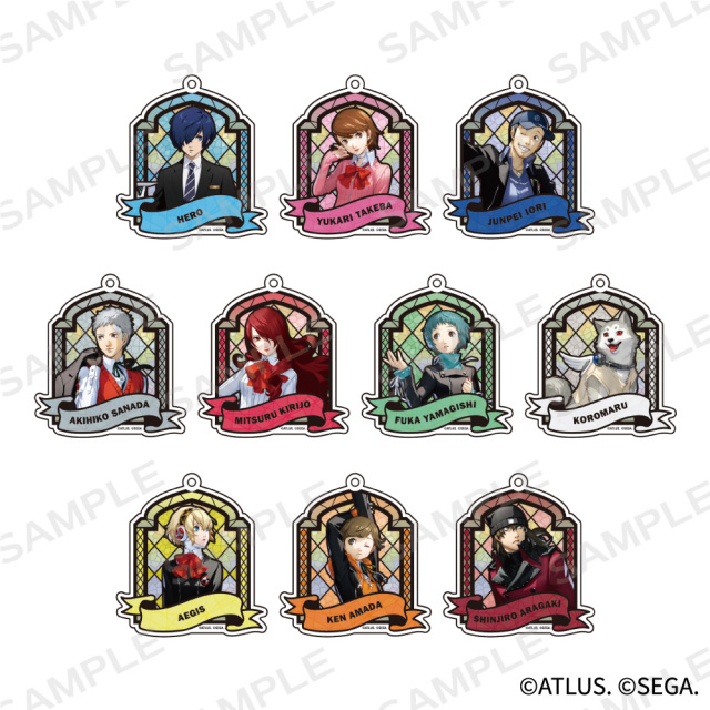 ペルソナ３ リロード　トレーディングステンドグラス風キーホルダー