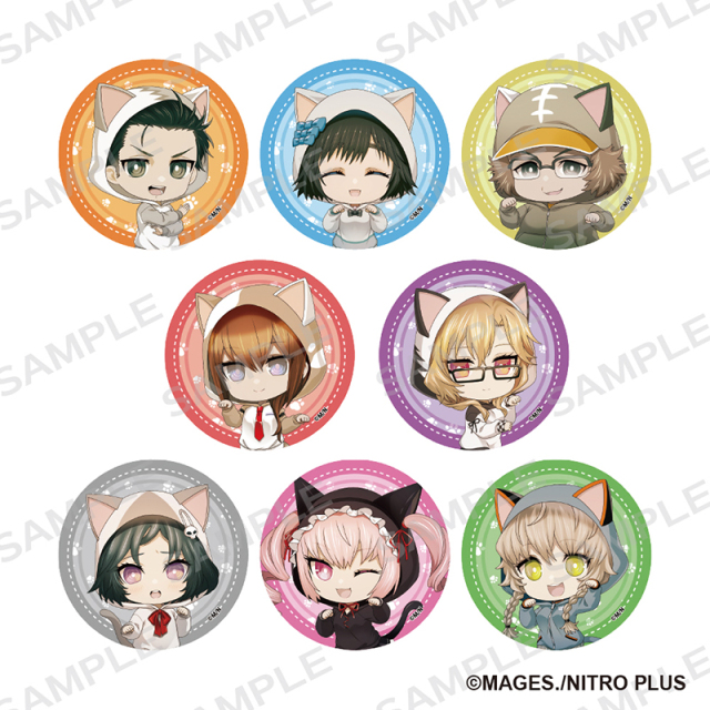 STEINS;GATE トレーディング缶バッジ 猫耳デフォルメver