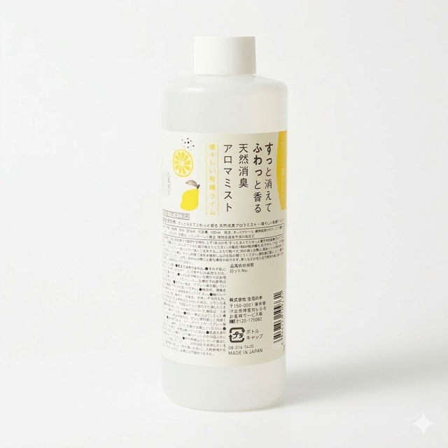 生活の木 アロマスプレー 天然消臭アロマミスト 瑞々しい有機ライム 300ml 詰替 約2回分 08 016 5410