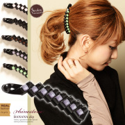 大人可愛いヘアアクセサリー】【ヘアクリップ】 マリンボーダー
