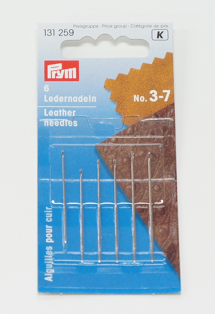 ＰＲＹＭ　革専用針６本セット　ＮＯ．３．５．７　各２本　　　1631259