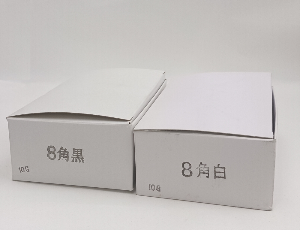 機械用（マシンホール用）　スナップ　角　８ｍ／ｍ　10Ｇ入　白・黒
