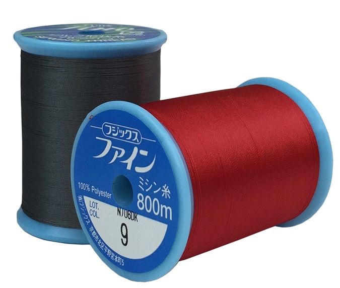 フジックス】 ファインミシン糸 50番/800m【大巻き】 ※1色3巻単位での