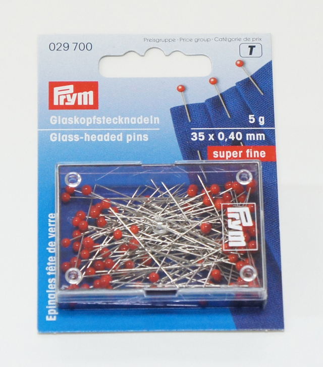 ＰＲＹＭ　極細グラスヘッドピン０．４ｍｍＸ３５ｍｍ　５ｇ／８０本　　　1629700