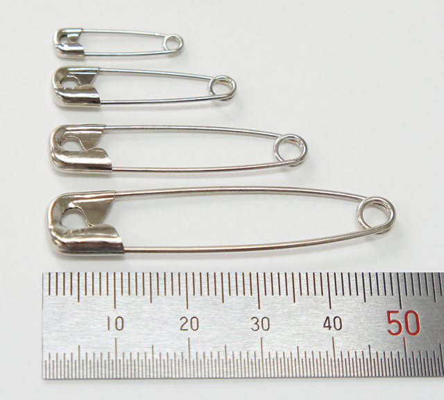 PRYM 安全ピン・シルバー36個セット 19．27．38．50mm