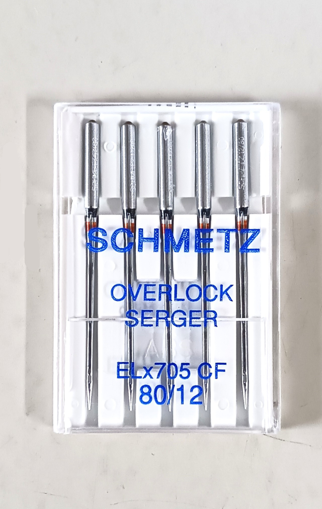 シュメッツ  ＥＬＸ７０５  CF　10本セット　ドイツ製ミシン針　ロックミシン用