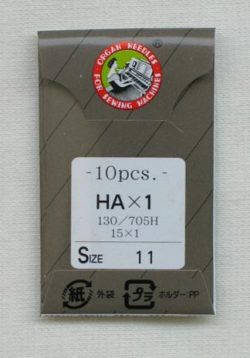 オルガン針　家庭用ミシン針　ＨＡｘ１　１０本入り