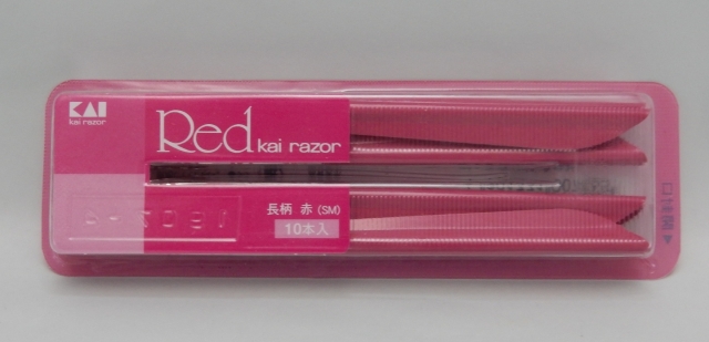 新カミソリ　ＬＲ　長柄　赤