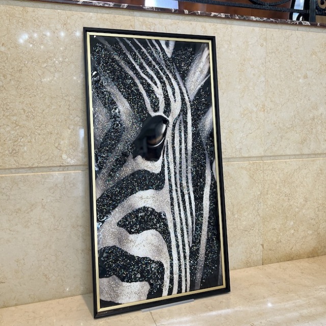 エクウス｜額絵｜ジュエル / シマウマ｜OBJ3038IB