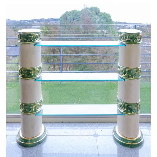 Collum Cabinet / コラム キャビネット｜ガラス ３段 シェルフ｜IBセレクション｜OBJ0065