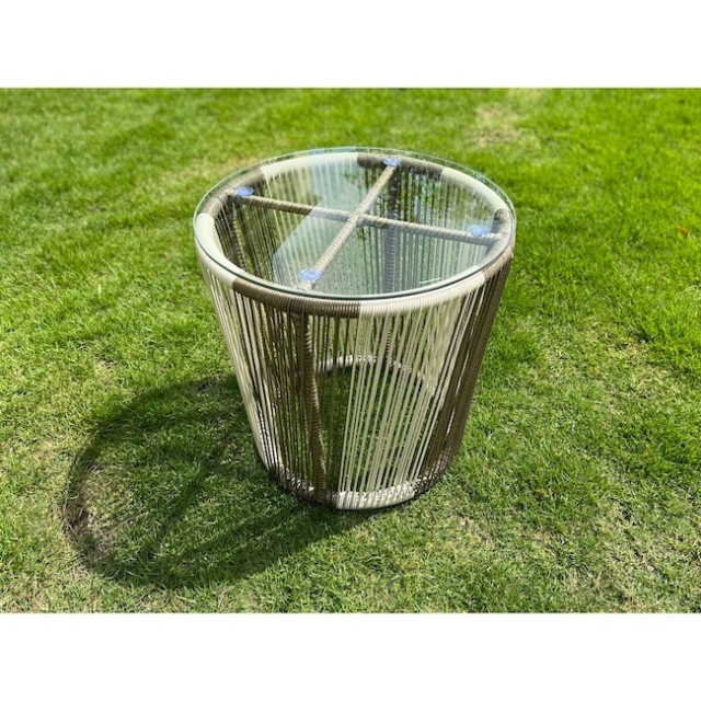 Garden Furniture / Table / ガラストップテーブル - 軽量 / コンパクト｜IB Selection｜HGE3012IB