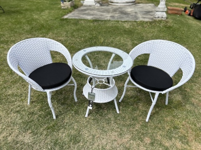 Garden Furniture / ガーデンテーブルチェア3点セット ｜Garden Table｜ブラック｜IB Selection｜HGE311135IB