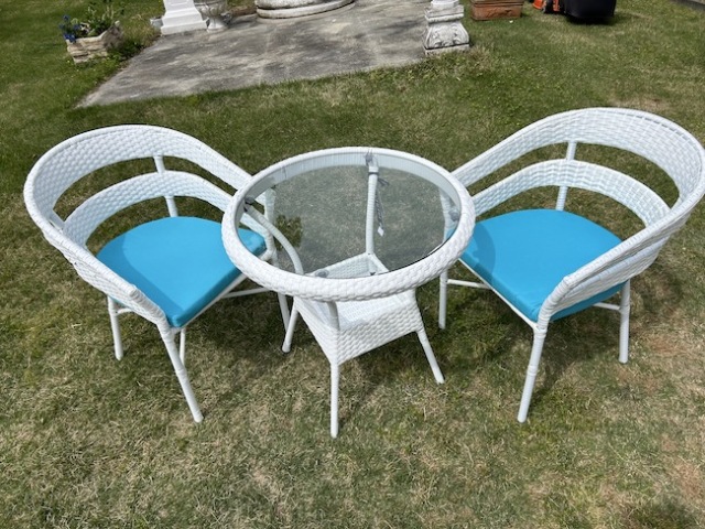 Garden Furniture / ガーデンテーブルチェア3点セット ｜Garden Table｜ブルー｜IB Selection｜HGE311136IB