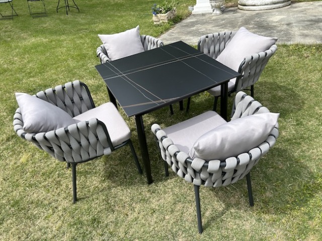 Garden Furniture / ガーデンテーブルチェア5点セット ｜Garden Table｜grey｜IB Selection｜HGE311138IB