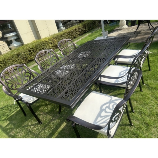 Garden Furniture / アイアンガーデンテーブルチェア7点セット  ｜Garden Iron Table｜Brown｜IB Selection｜HGE5003IB