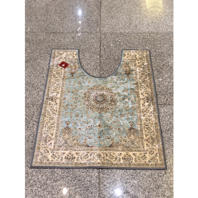 Persian carpet style　Toilet mat/ペルシャ絨毯風 トイレマット｜Light Blue /ライトブルー 水色｜MIS1036IB