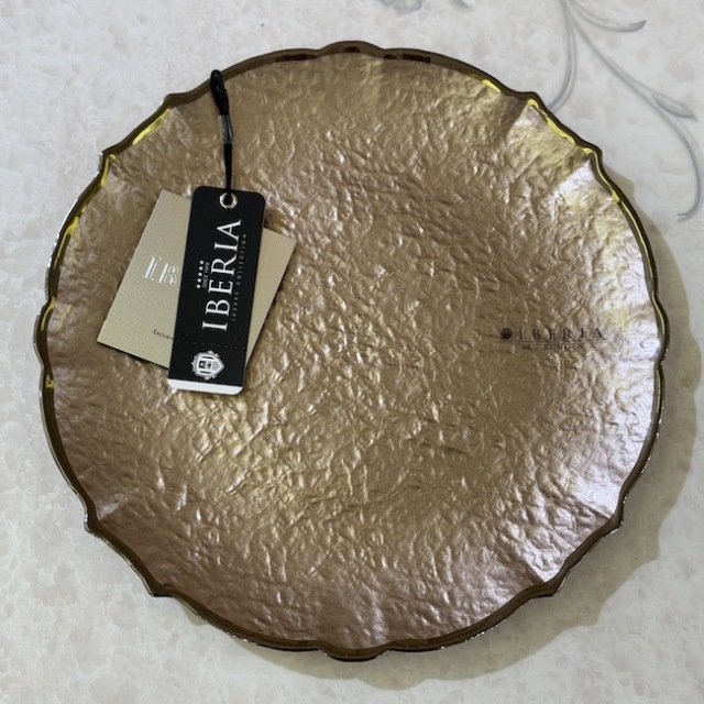 ガラスプレート / ブラウン｜ハンドメイド｜MIS31107IB