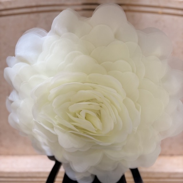 クッション｜ローズ｜ホワイト |cushion|rose|white| MIS7066IB