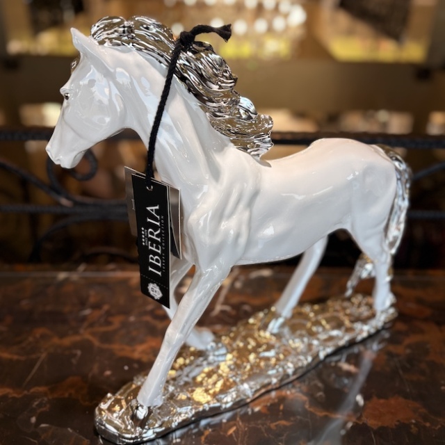馬｜オブジェ|ホワイト|horse |objet|シルバー| OBJ5004IB