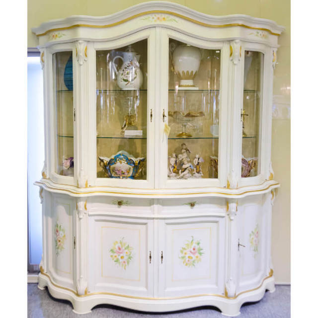 White Cabinet / ２ドア クラックキャビネット ホワイト｜IB Selection｜SRE0035