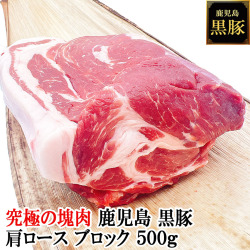 究極の塊肉 鹿児島 黒豚 肩ロース ブロック