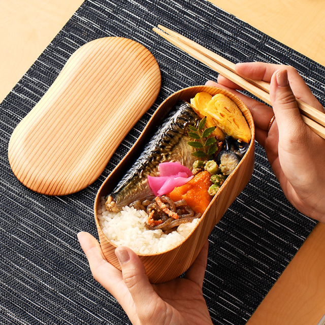 日本の弁当箱 ひょうたん お弁当箱 わっぱ 杉 ウレタン塗装 日本