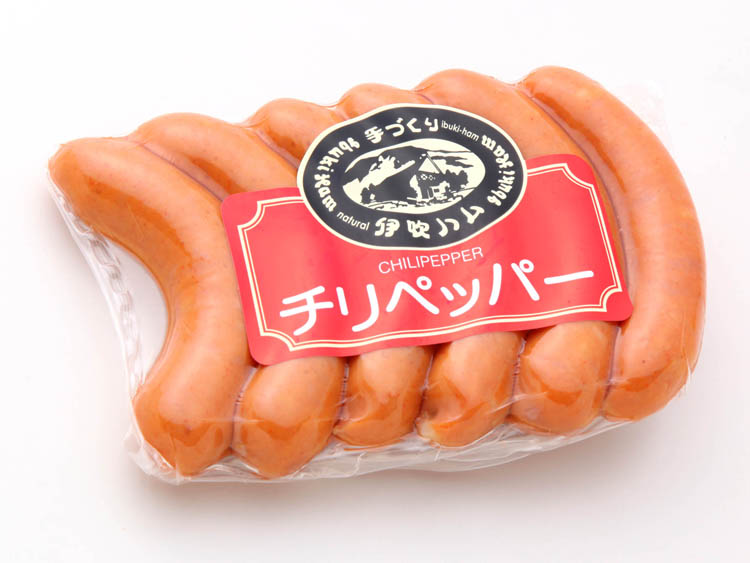 送料別途>チリペッパーウィンナー 128g 有限会社 伊吹ハム