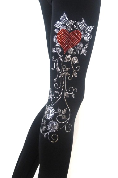 ＩＣＥ－Ｈ－０１－２．７　スケート・パンツ・オーバーヒール　ハート　レッドストーン　Ｓ