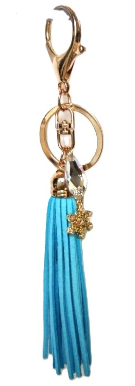 ＩＳＯーＴ　ストーン付きタッセルキーホルダー　