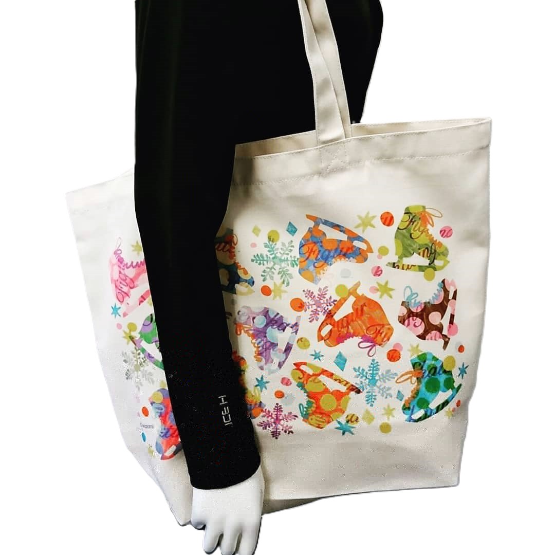 MA－57 カラフルスケート・トートバッグ Lサイズ ICE