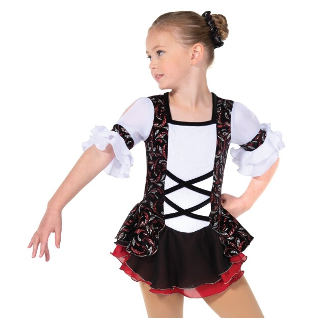 ２０％オフ！Ｊ－１２８　フォークロア・ドレス　８－１０（１３０cm）