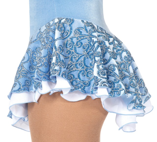 １０％オフ！Ｊ３１４　フロスト・グラム・スカート　ブルーベル/ホワイト　９号