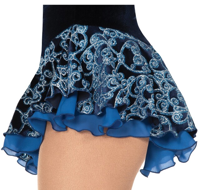 １０％オフ！Ｊ３１４　フロスト・グラム・スカート　ネイビー/ブルー　７号