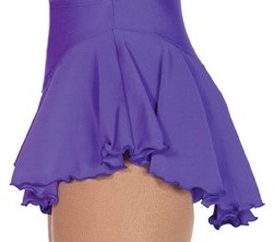 Ｊ３１６　ライクラ・シングル・スカート　パープル　１４０ｃｍ