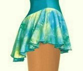 １０％オフ！Ｊ３１７　グリッター・タイダイ・スカート　オーシャン　１３０ｃｍ