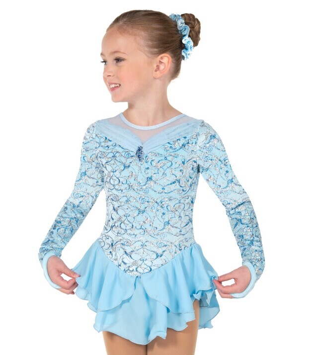 Ｊ－６２１　グラス・スケート・ドレス　８－１０（１３０ｃｍ）