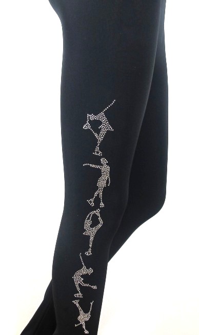 ＩＣＥ－Ｈ－０１－５．６　スケート・パンツ・オーバーヒール　スケーター　クリアストーン　１４０ｃｍ