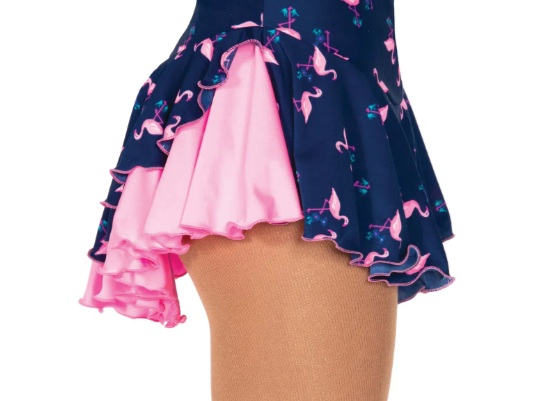 Ｊ５１１　ダブル・バック・スカート　フラミンゴ/ピンク　８ー１０（１３０ｃｍ）